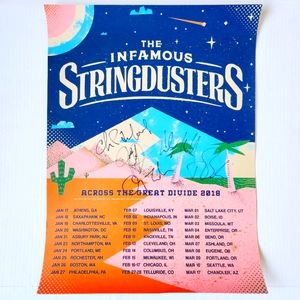 Signed 2018 The Infamous Stringdusters Across The Great Divide Poster